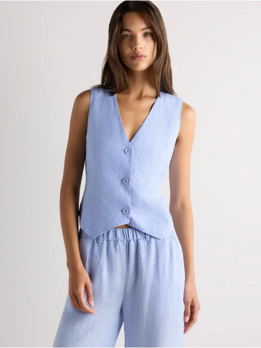 Quince 100% Linen Tank Set